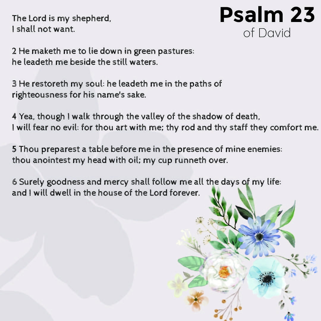 Free Printable Psalm 23 Printable Version