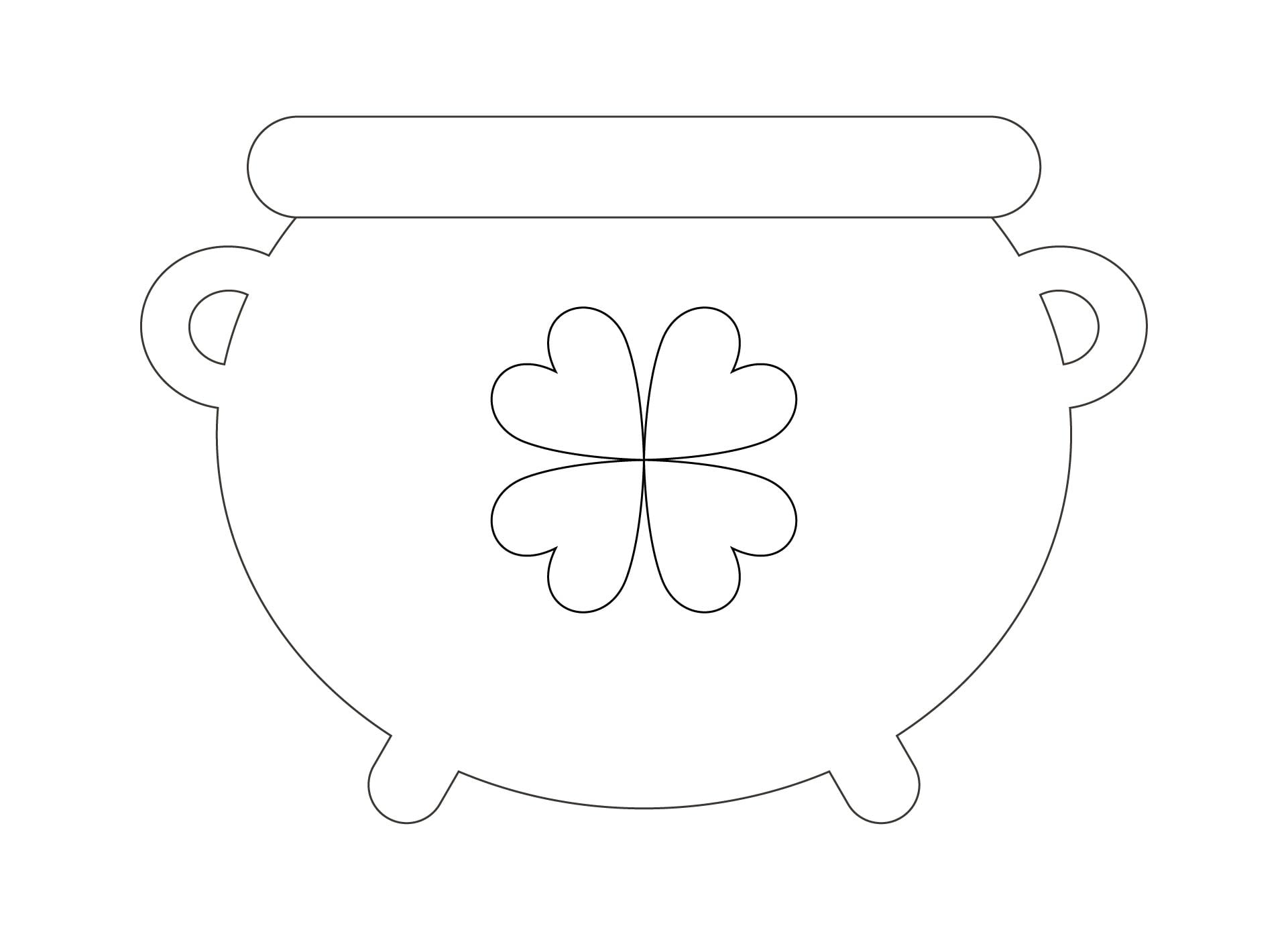 Pot Of Gold Template Free Printable