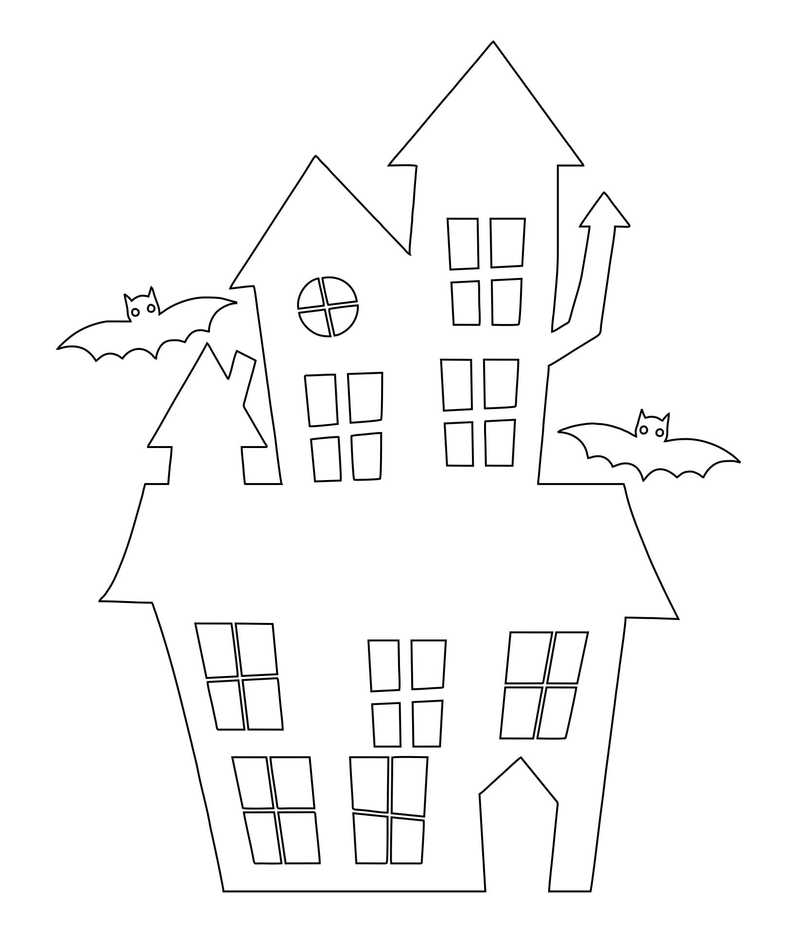 10 Best Haunted House Pattern Printable Printablee