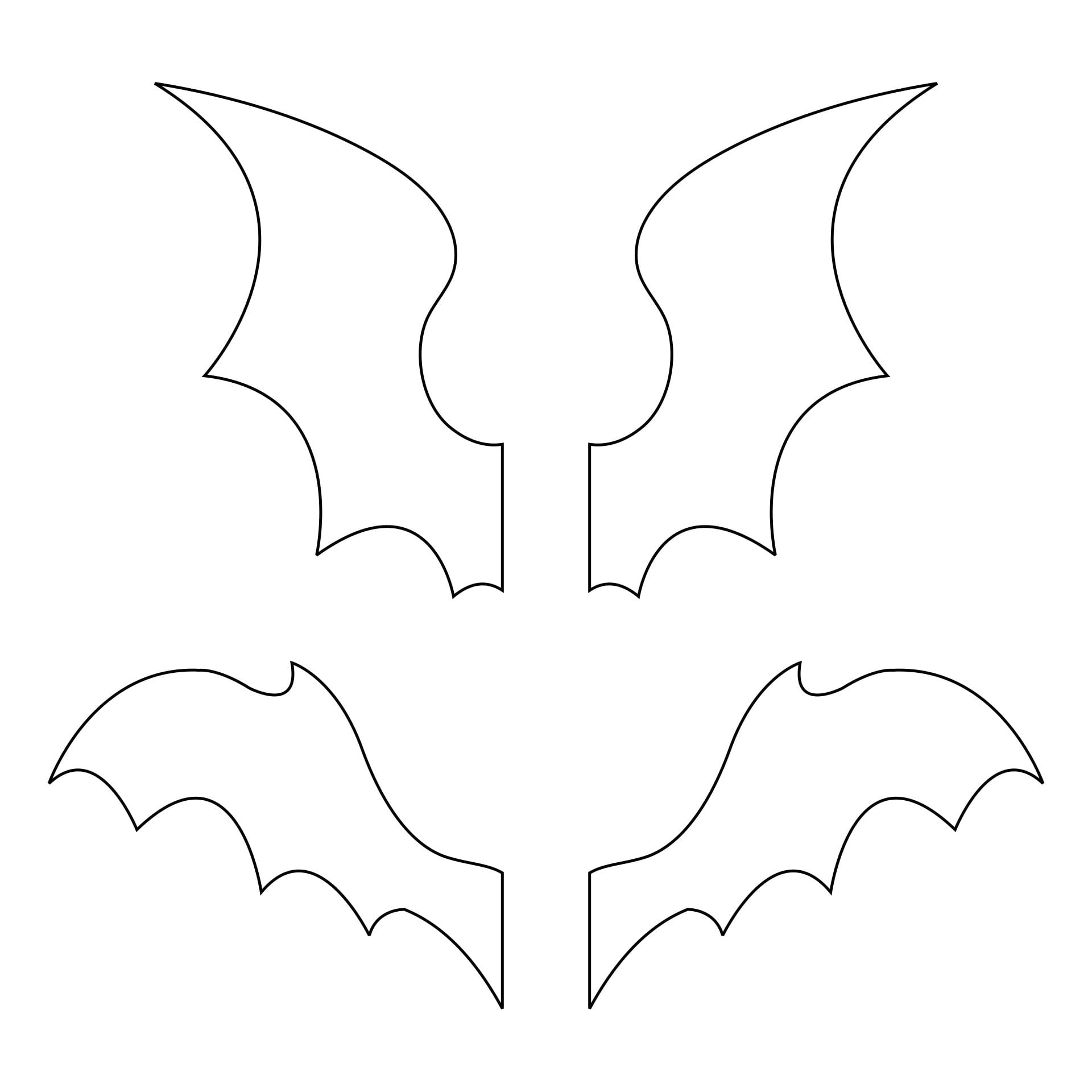10 Best Large Printable Bat Templates Printablee
