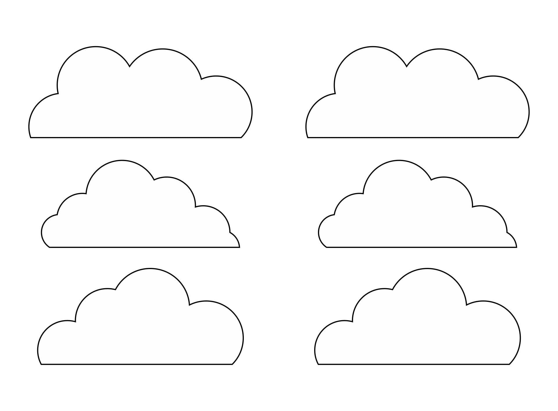 10 Best Large Printable Cloud Template Printablee