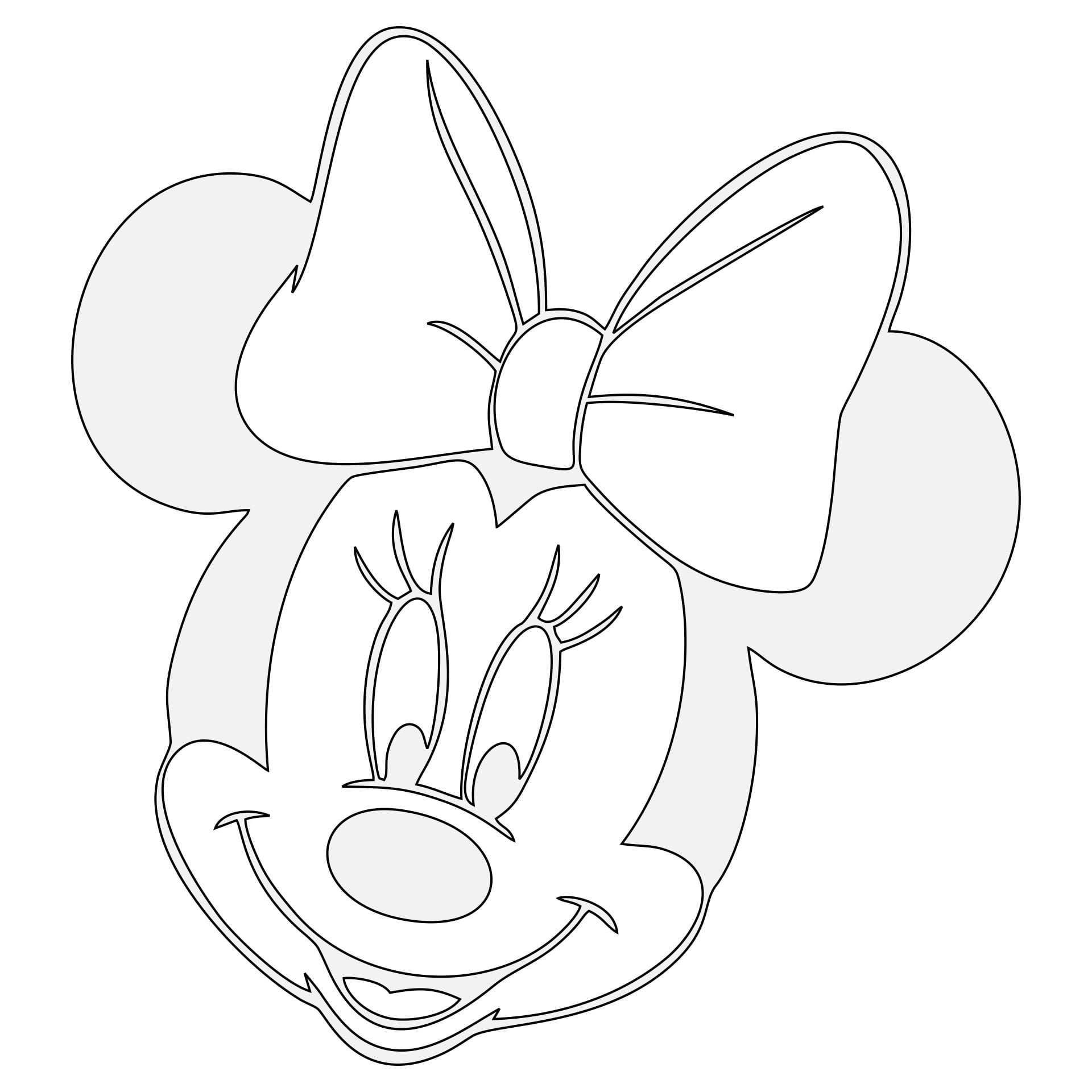 10 Best Minnie Mouse Printable Template Printablee