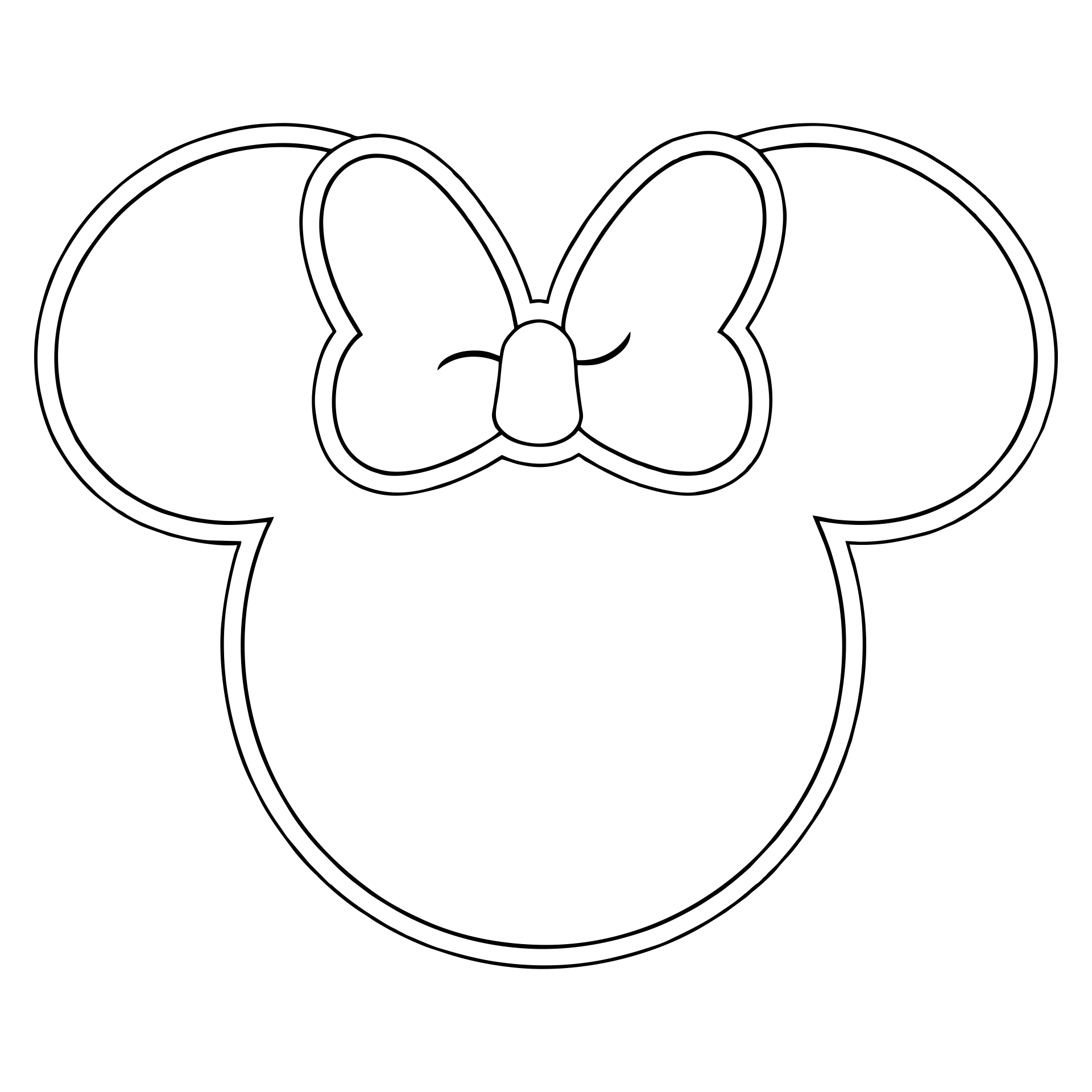 10 Best Minnie Mouse Stencil Printable Printablee