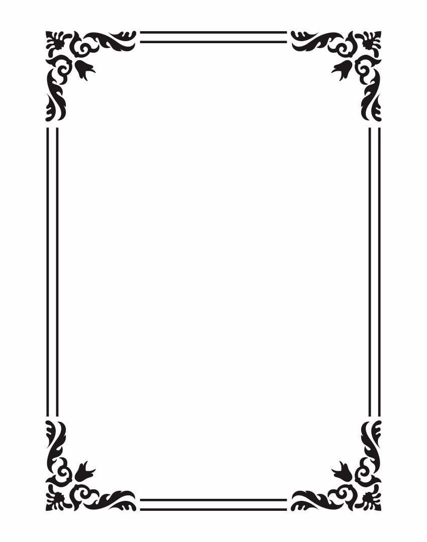 Picture Frame Template Printable Pdf