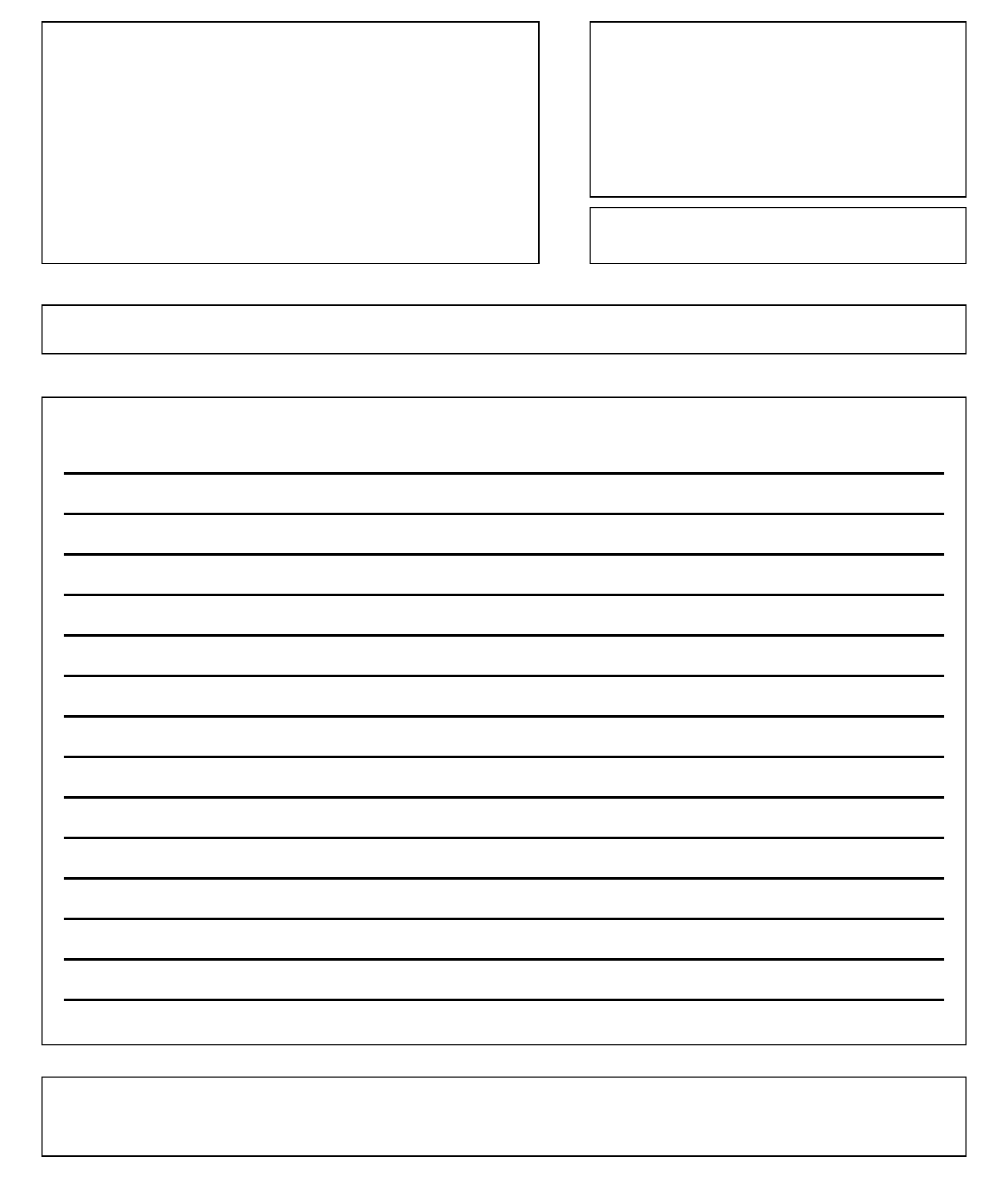 Printable Blank Email Template