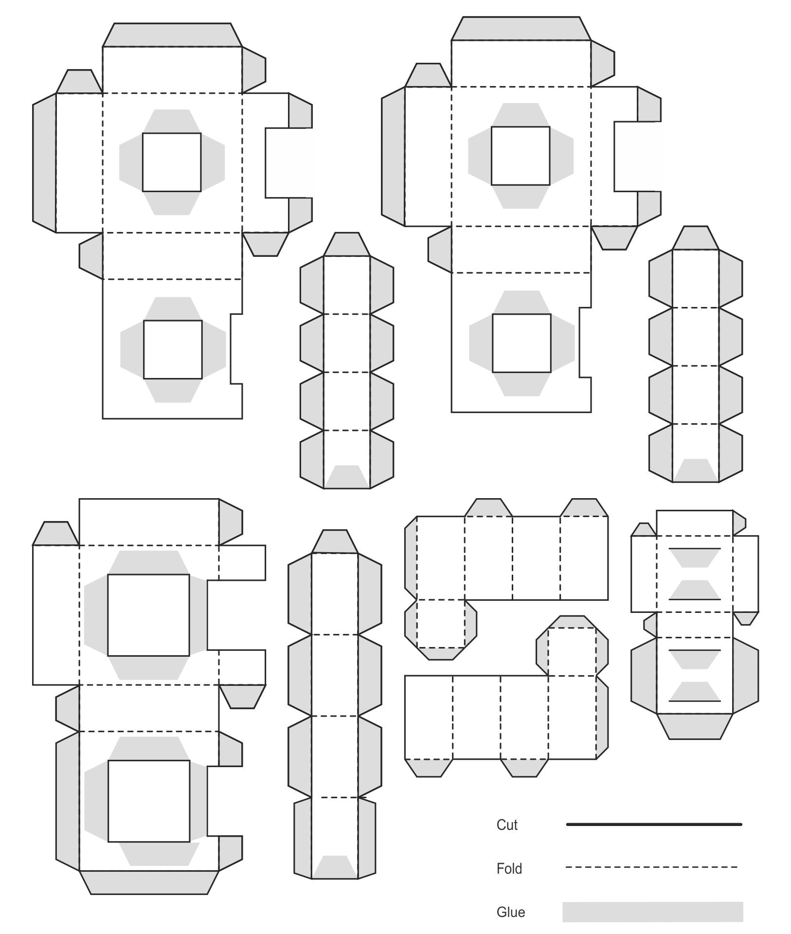 10 Best Printable Cube Template 4 Inches Printablee