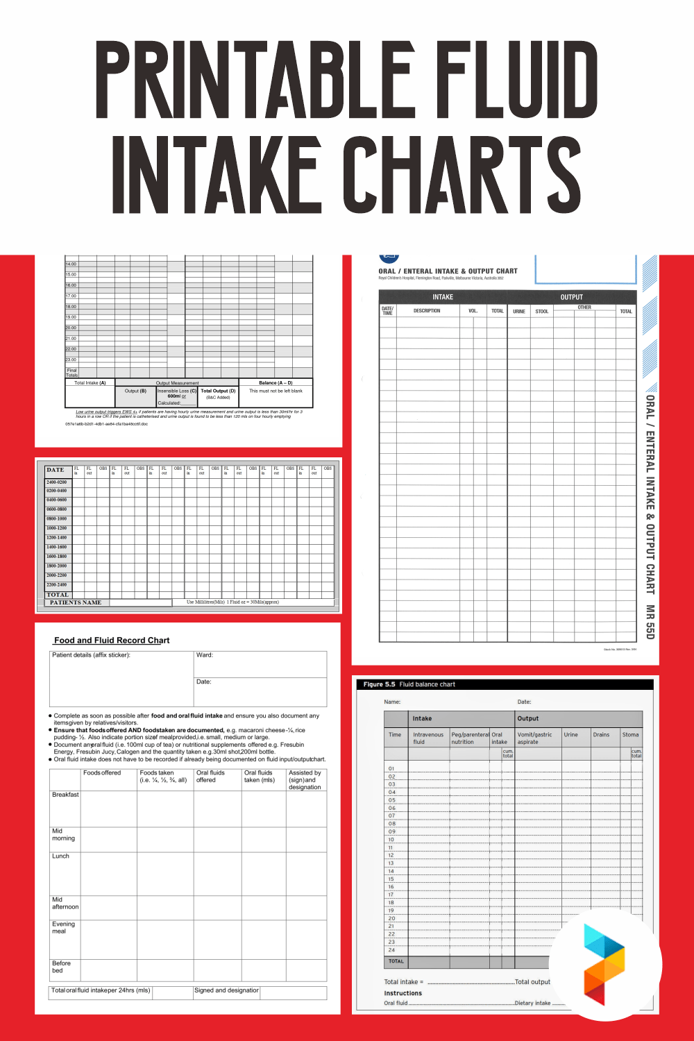 10 Best Printable Fluid Intake Charts Printablee