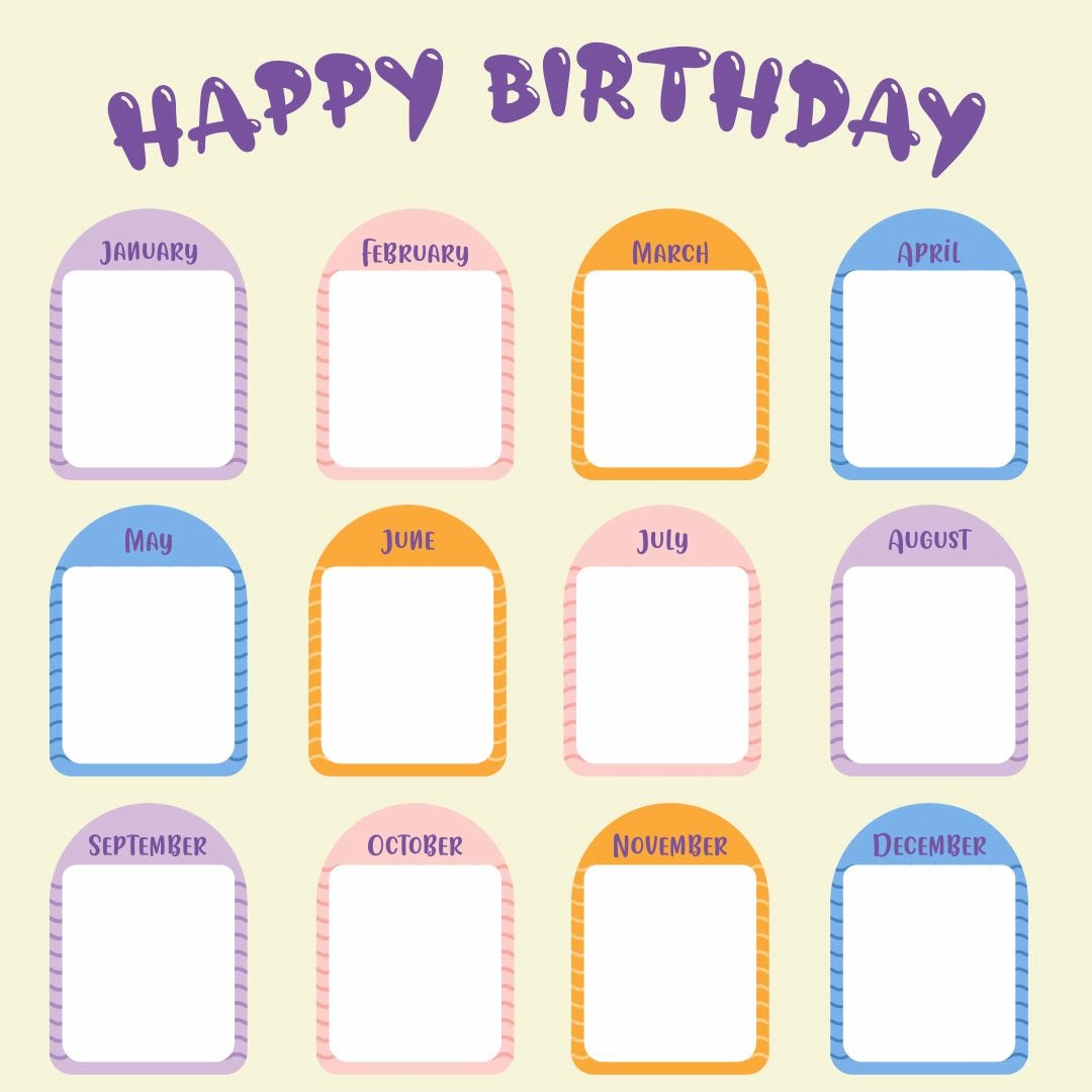 10 Best Printable For Classroom Birthday Charts Printablee