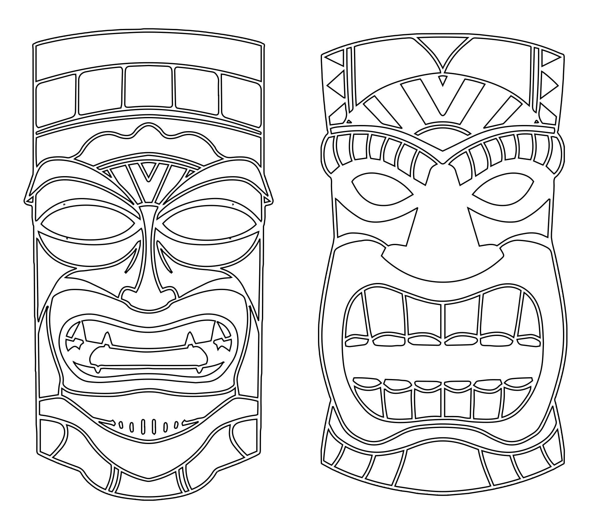 10 Best Printable Totem Pole Templates Totem Pole Craft Totem Pole Tiki Totem