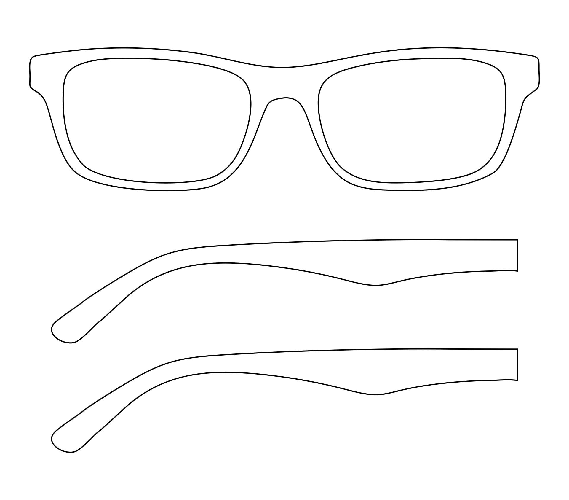 Sunglass Template Printable Free