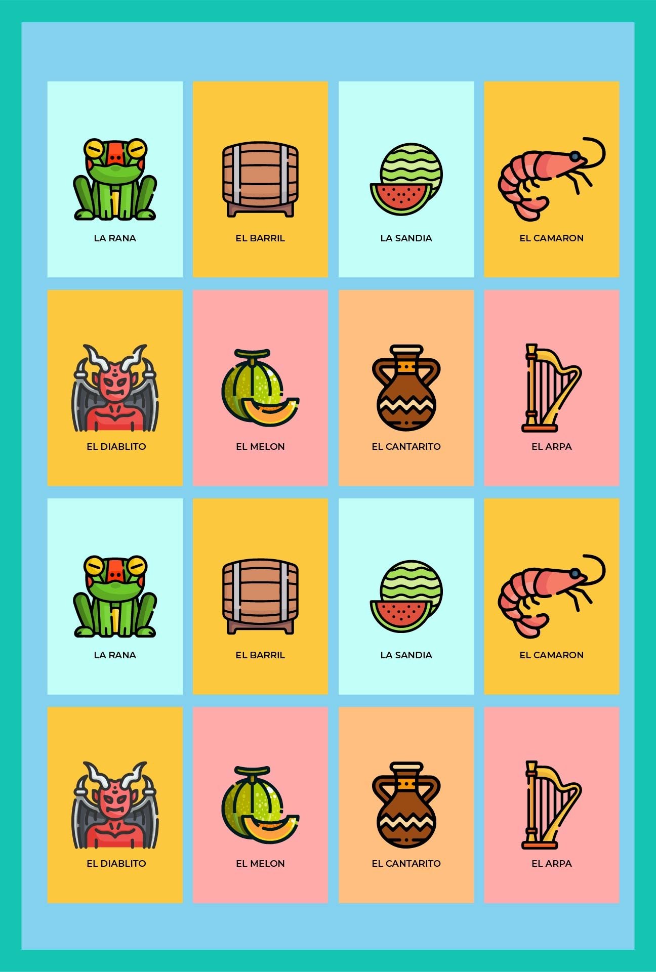 11 Best Mexican Bingo Cards Free Printable Printablee