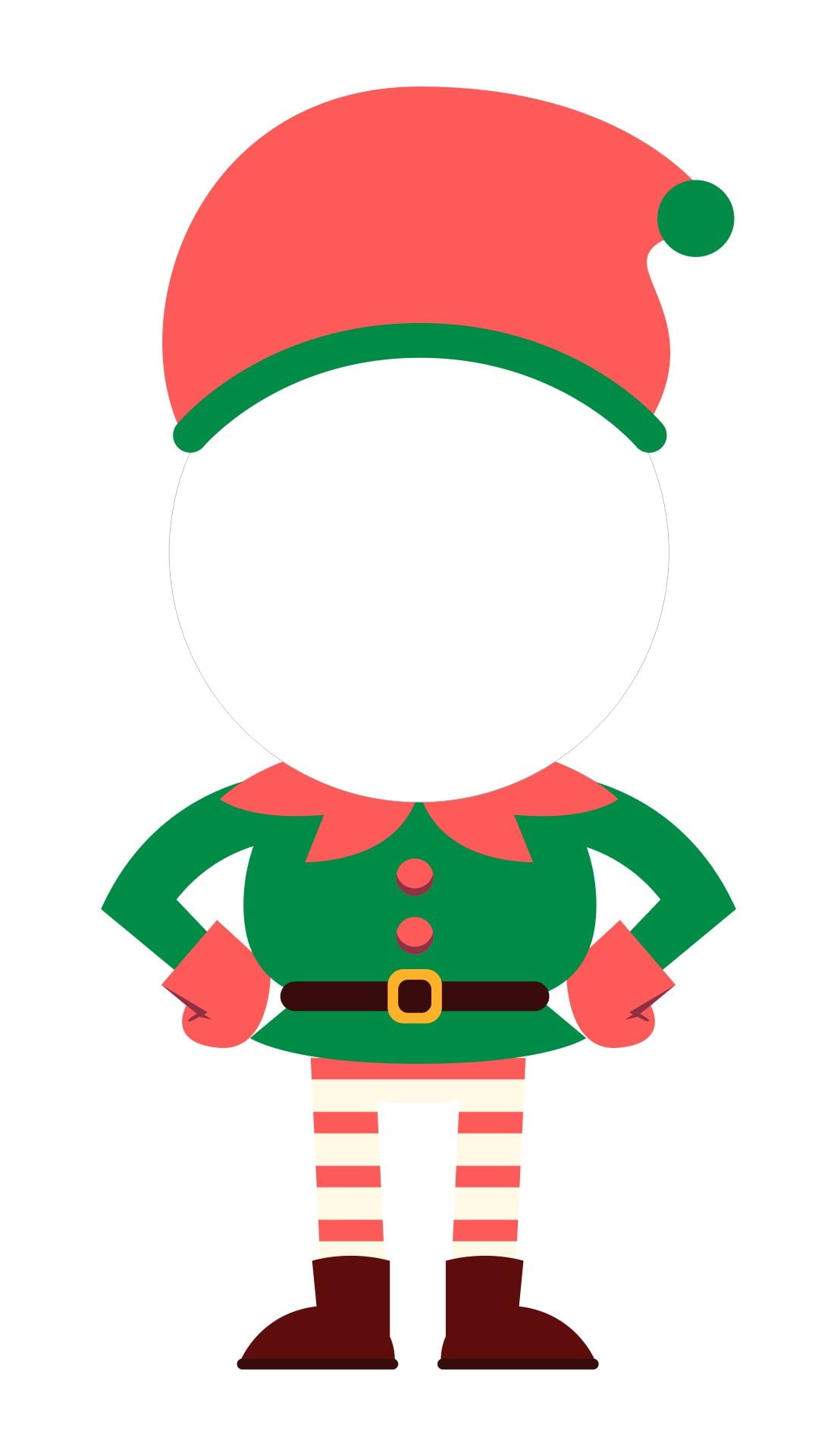 Free Printable Elf Template For Photo