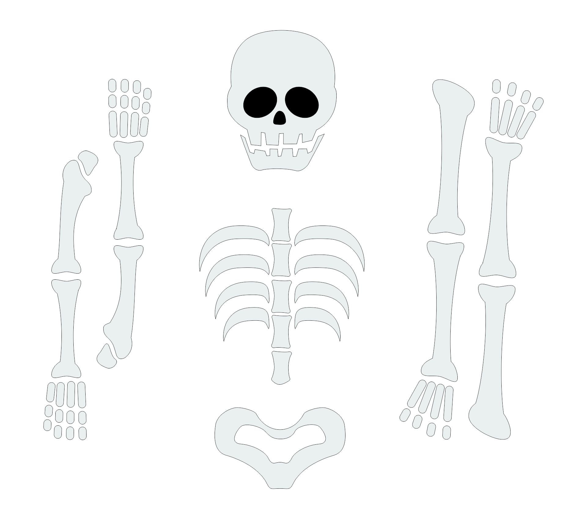 Printable Diy Skeleton Costume Template Free Printable