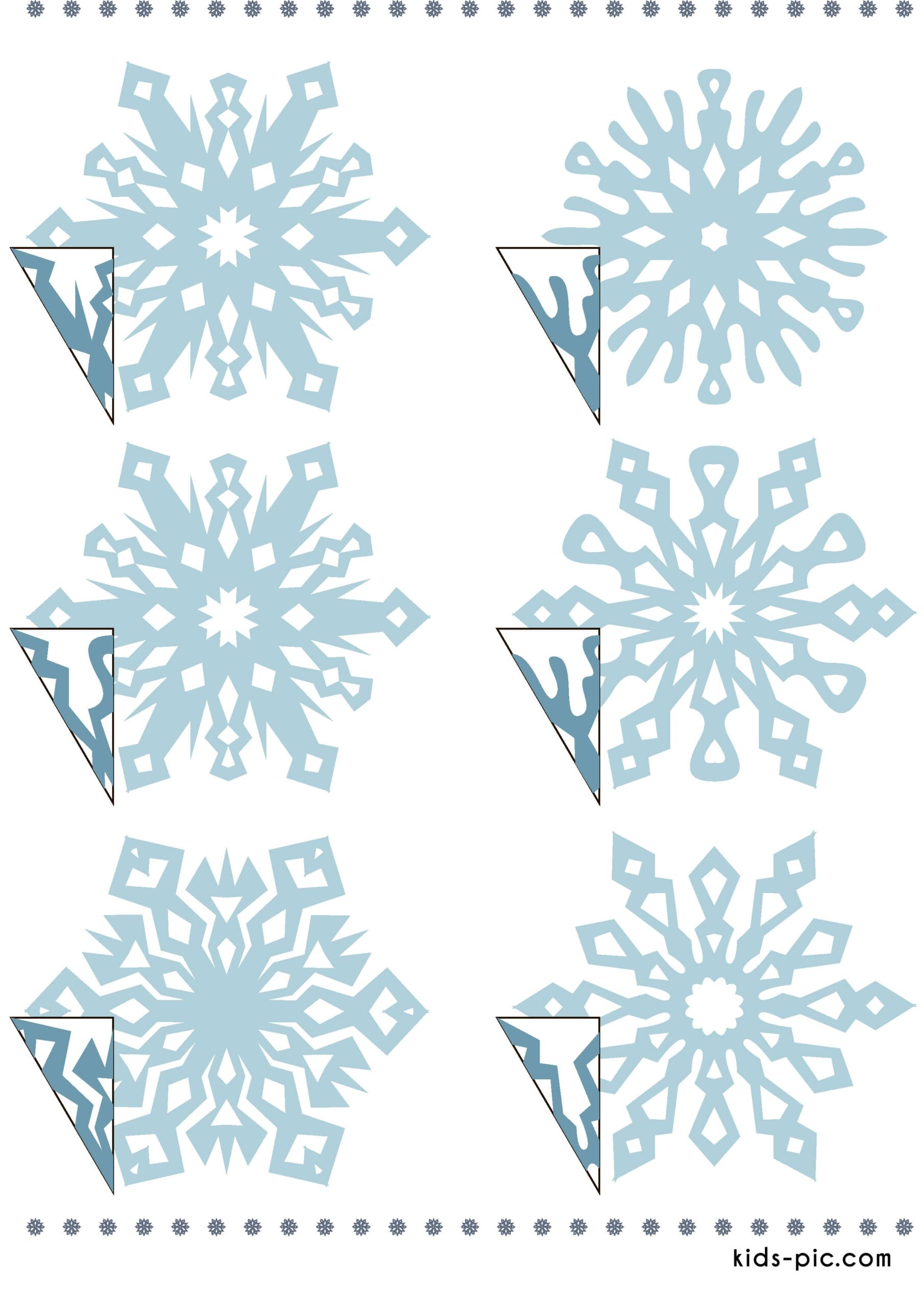 Printable 3d Snowflake Template