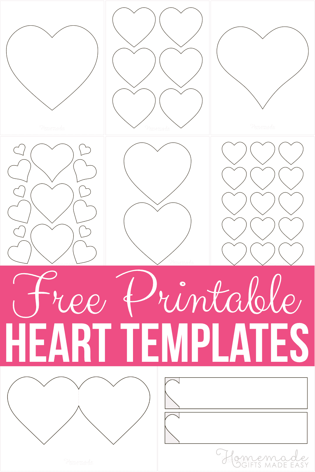 20 Free Printable Heart Templates Patterns Stencils