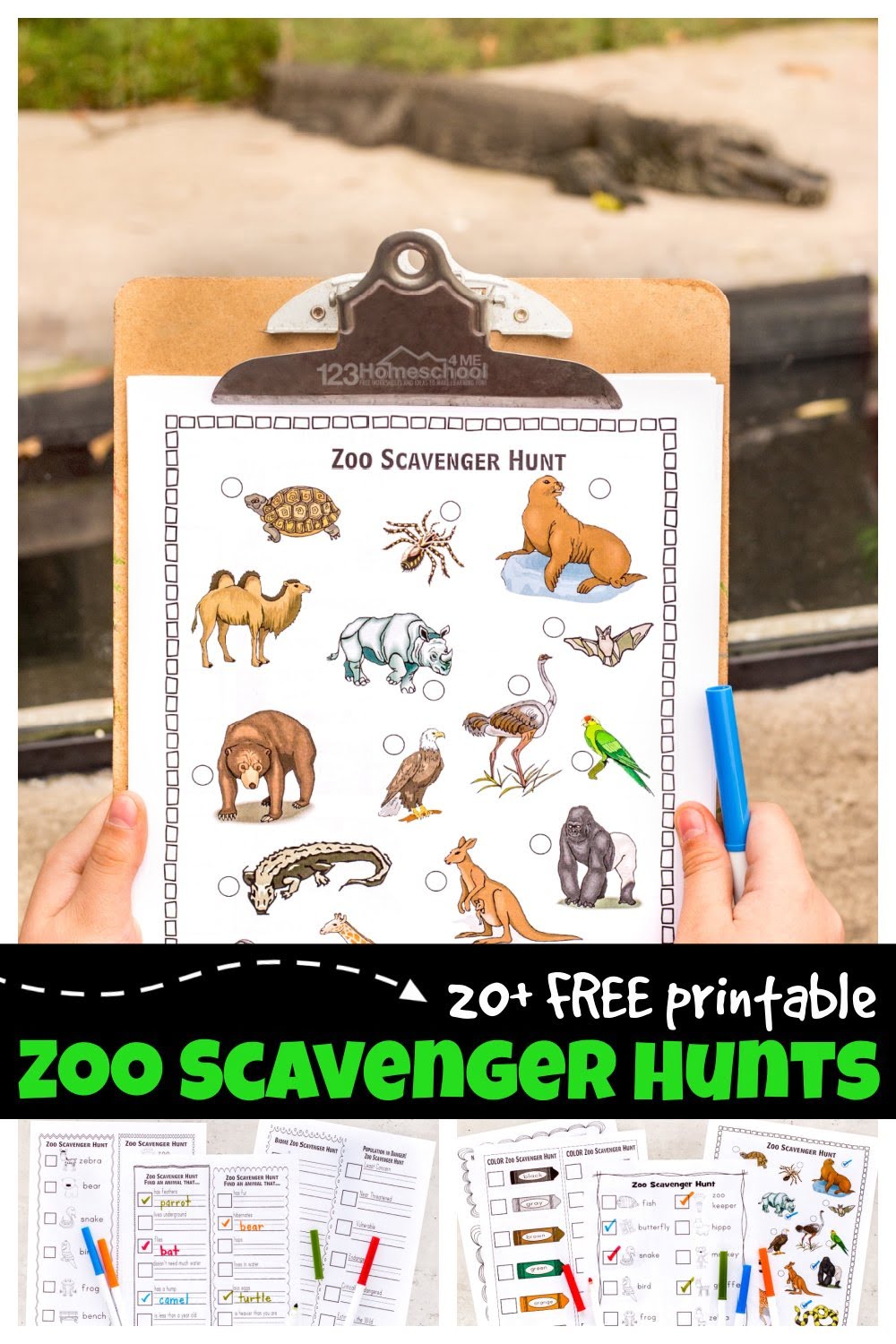 Free Printable Zoo Scavenger Hunt