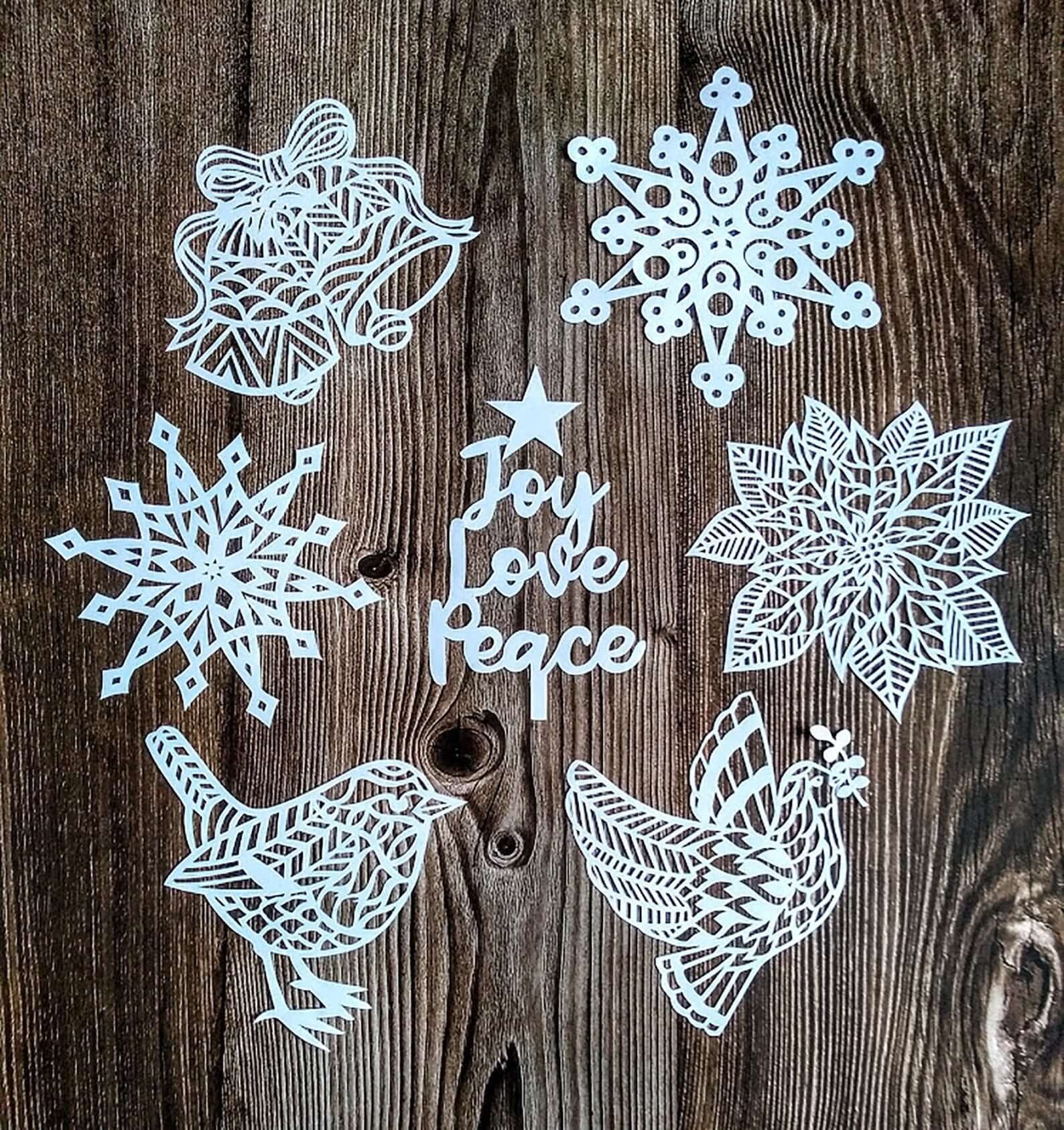 Printable Christmas Paper Cutting Templates Free