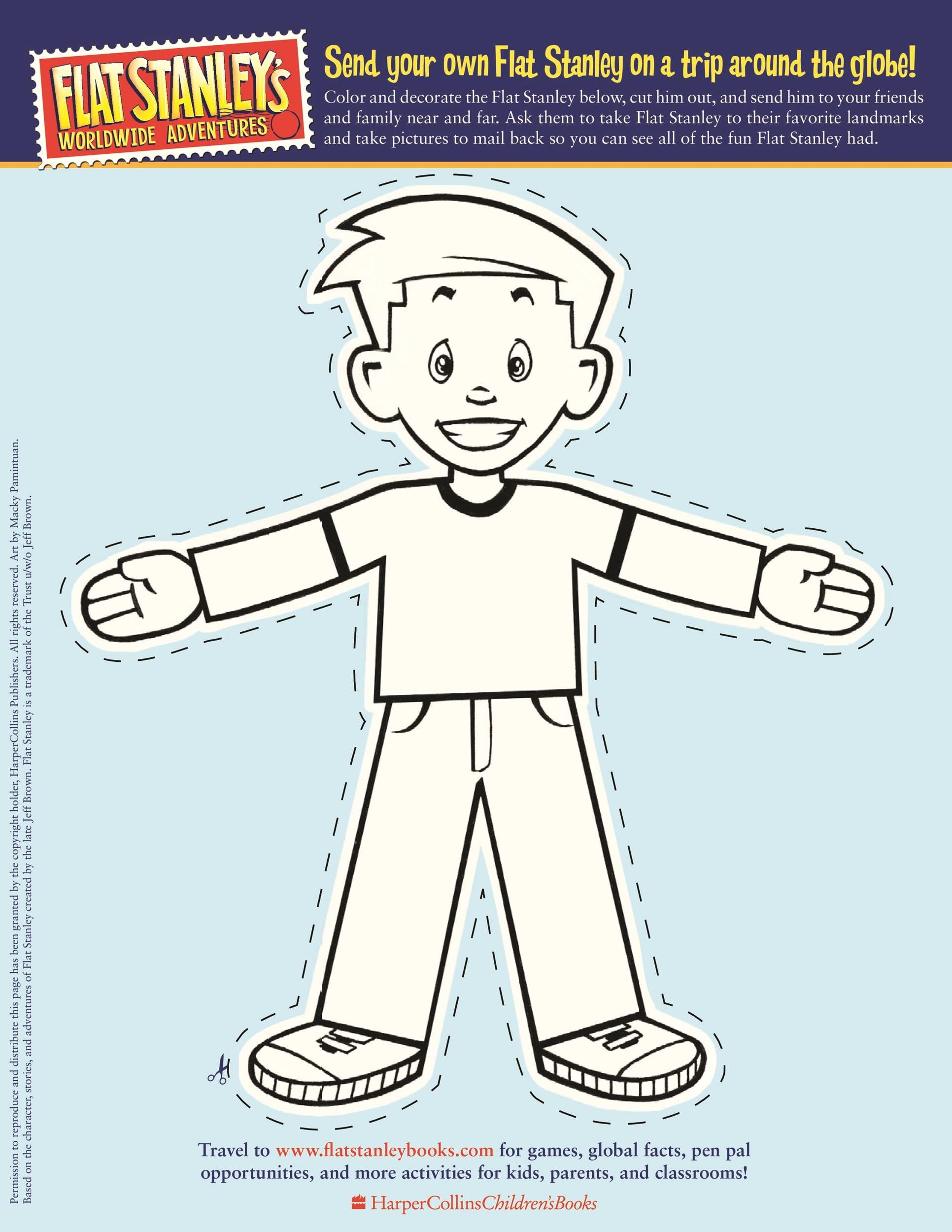 37 Flat Stanley Templates Letter Examples TemplateLab