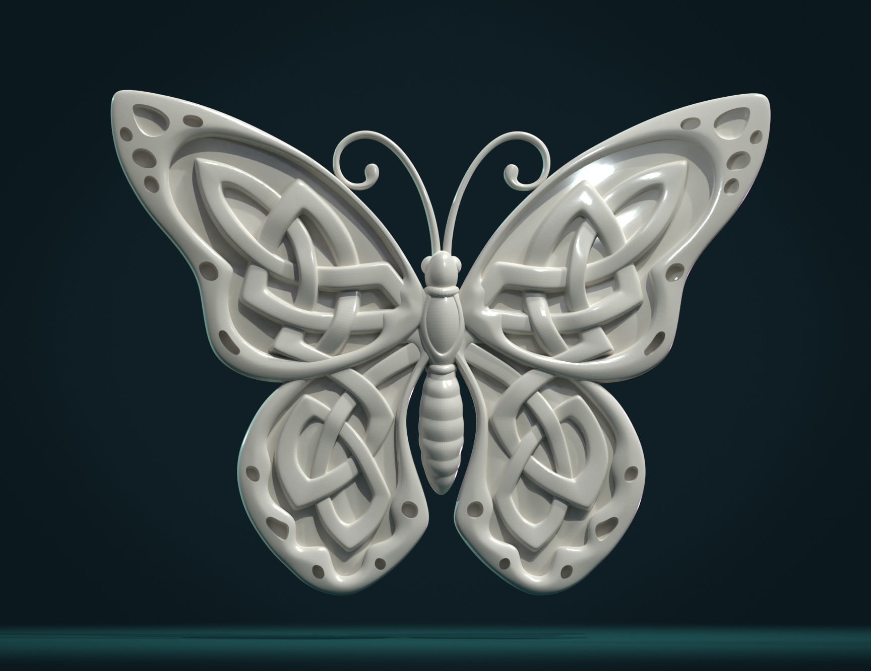 3D File Celtic Butterfly 3D Printing Idea To Download Cults