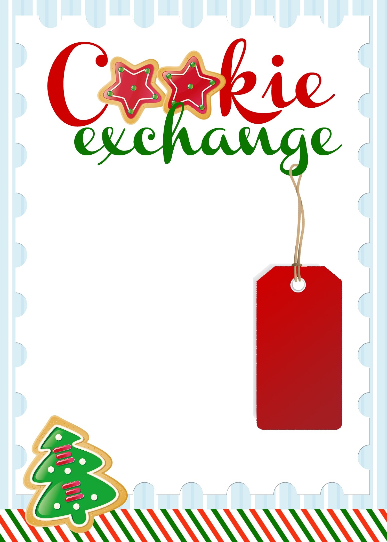 5 Best Free Printable Cookie Exchange Invitation Template Printablee