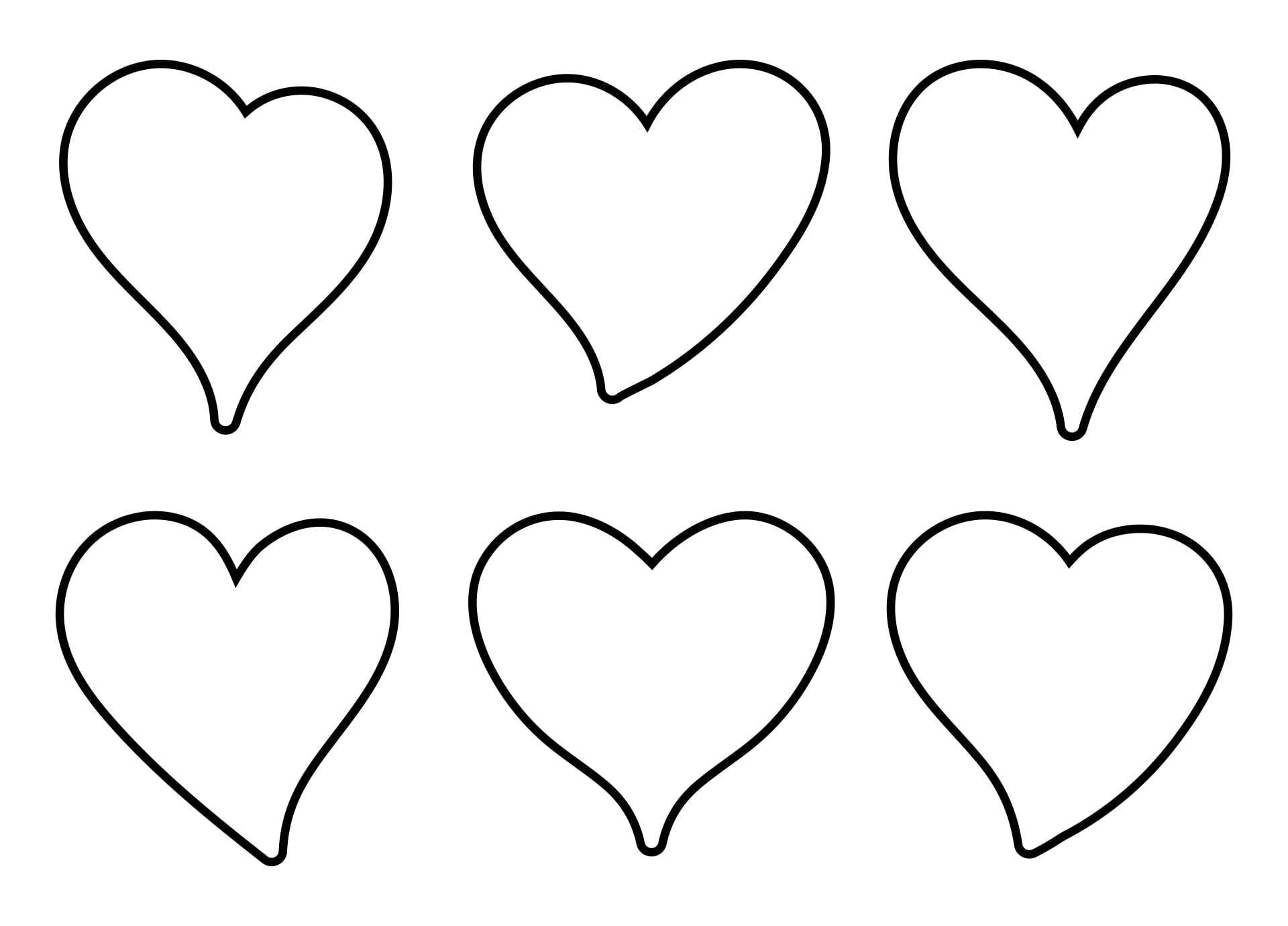 Printable Heart Map Template Pdf