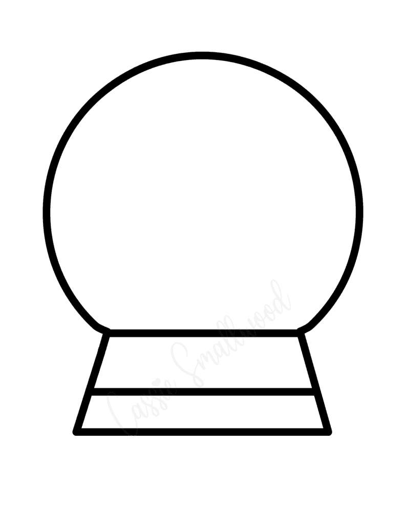 Free Printable Snow Globe Template