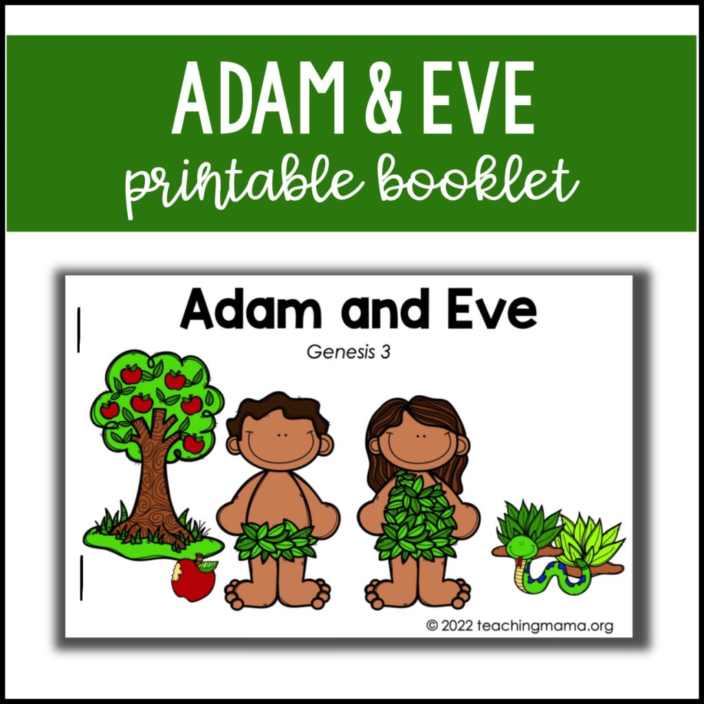 Adam And Eve Printable Booklet Teaching Mama