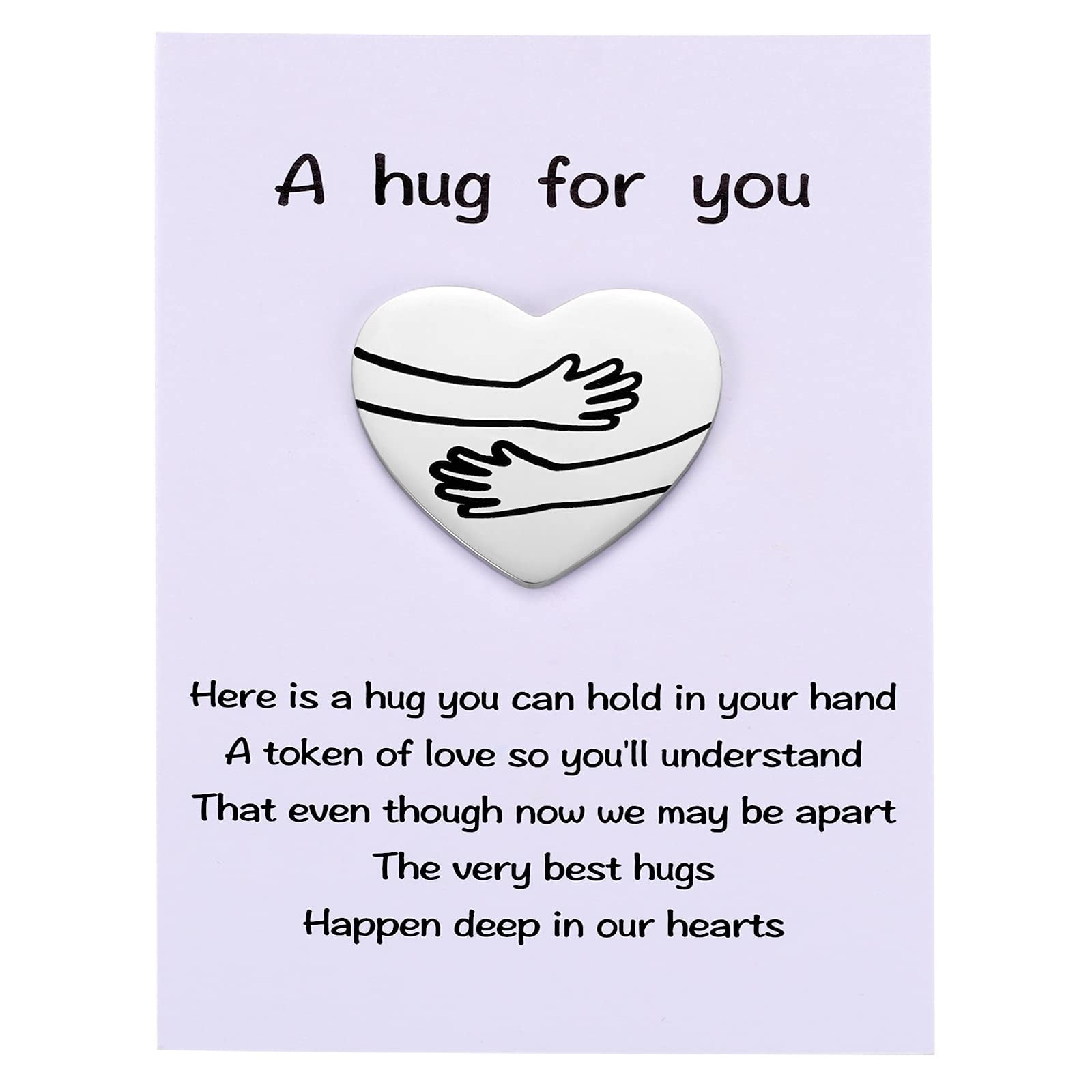 Amazon MIXJOY A Tinny Little Pocket Hug Token With Poem Card For Isolation Gift Miss You Thinking Of You Social Distance Gift For Family And Friends Office Products
