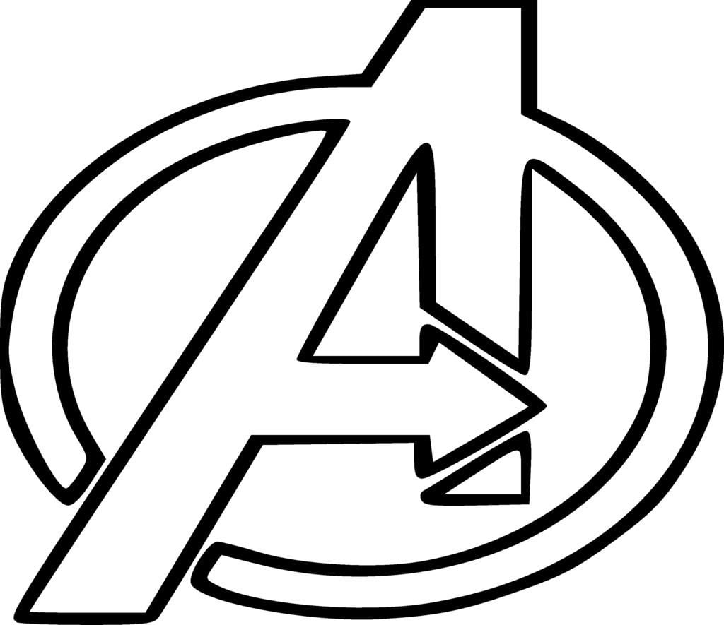 An Eggbot Egg With The Avengers Logo Avengers Coloring Pages Avengers Coloring Superhero Logo Templates