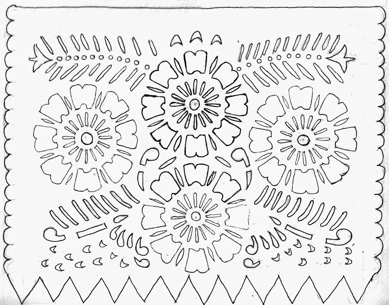 Printable Pattern Papel Picado Template