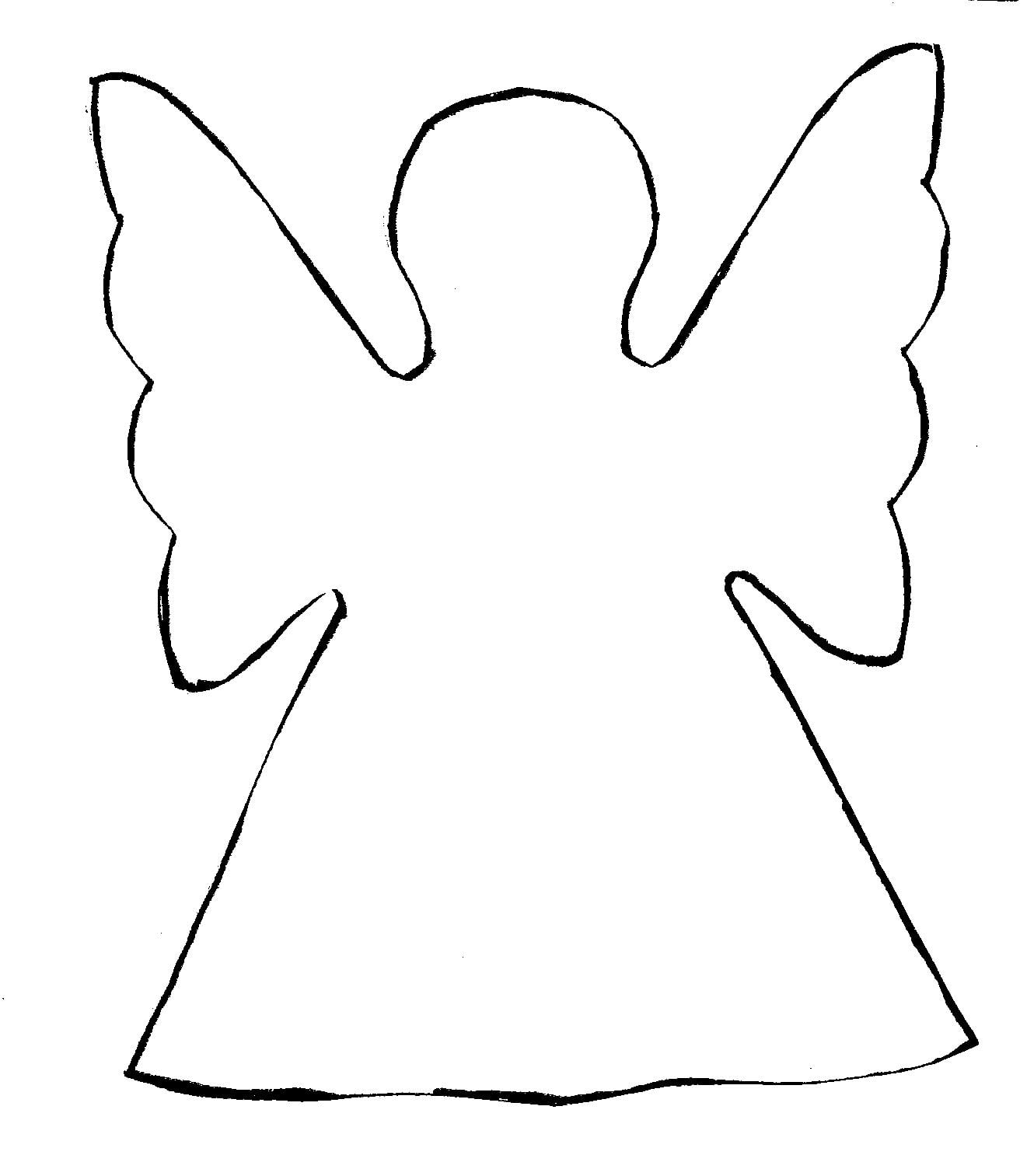 Angel Cut Out Template ClipArt Best