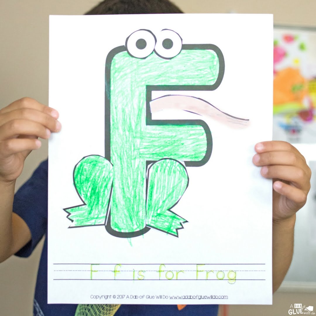 Animal Alphabet F Is For Frog Craft 