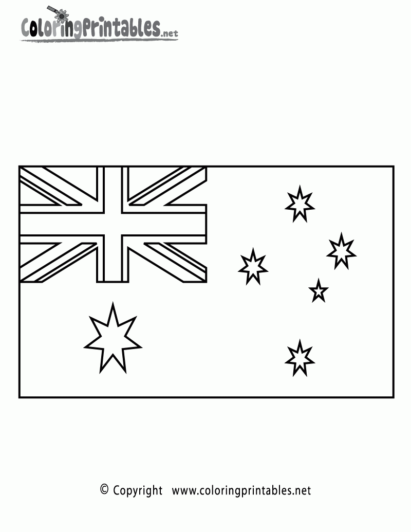 Printable Australian Flag Template