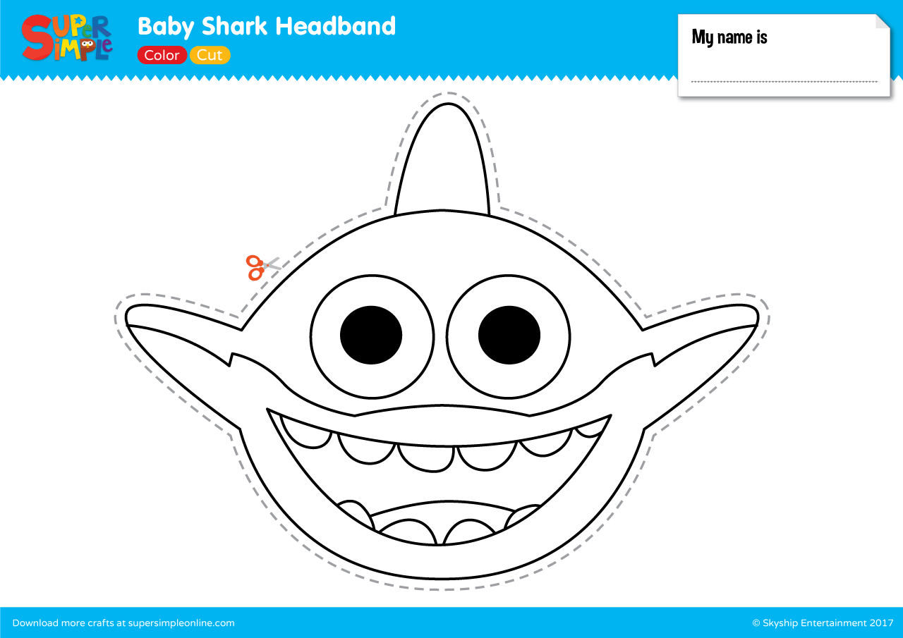 Baby Shark Headband Super Simple