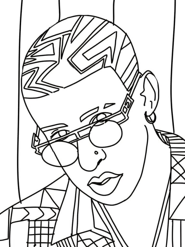 Bad Bunny Coloring Pages Free Printable Coloring Pages For Kids