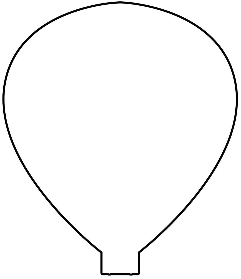 Printable Hot Air Balloon Template Free Printable