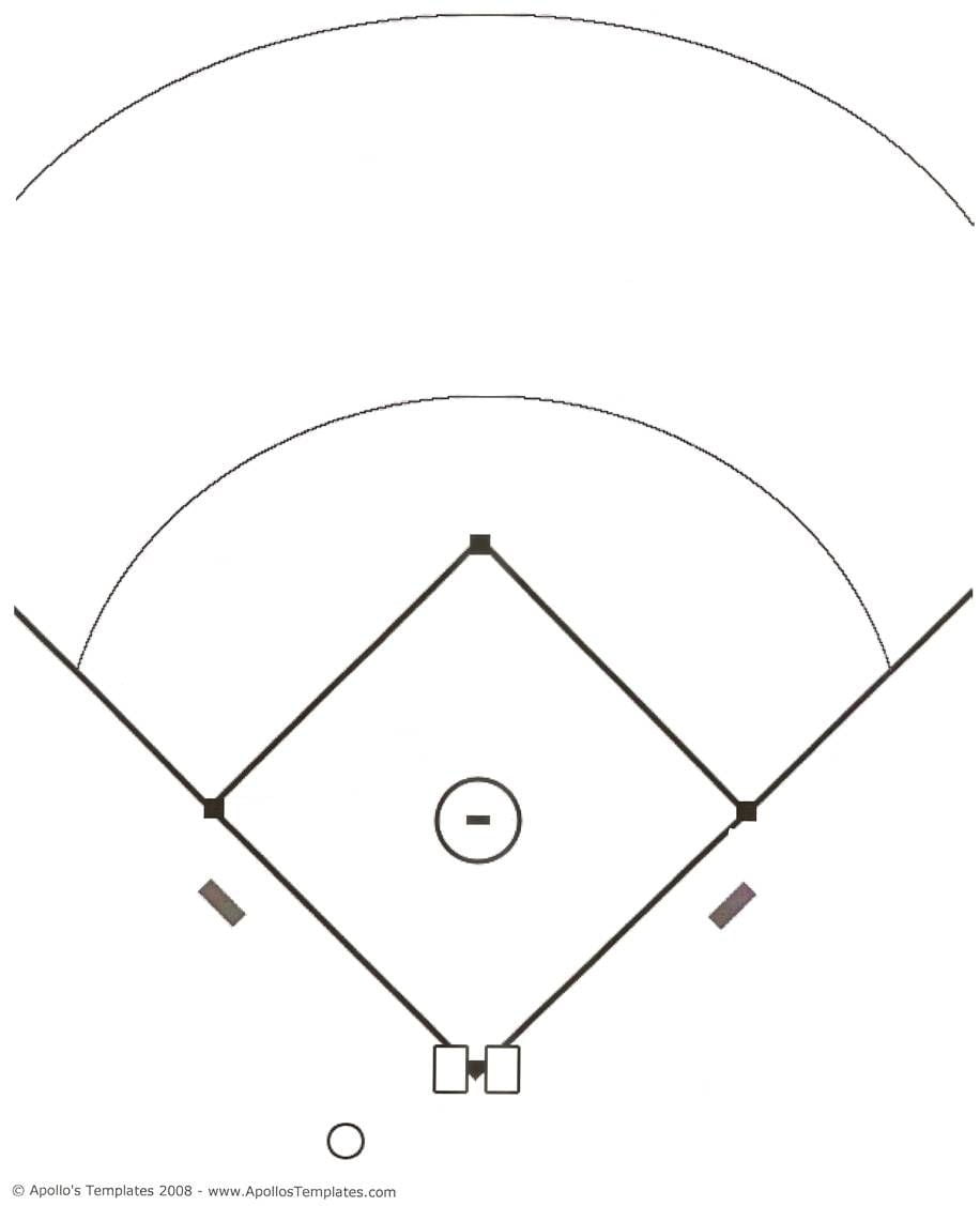 Printable Baseball Field Template