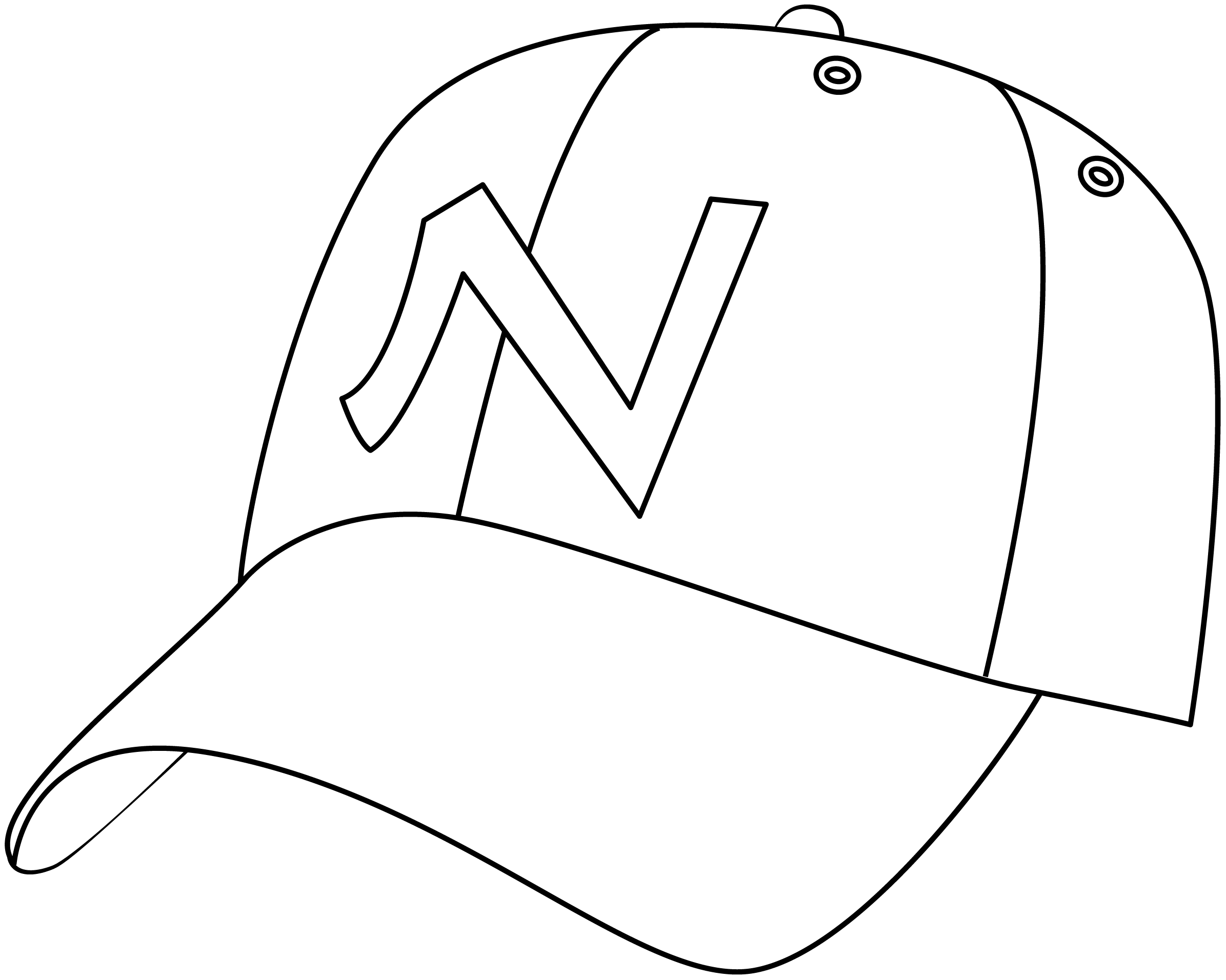 Baseball Cap Template Printable