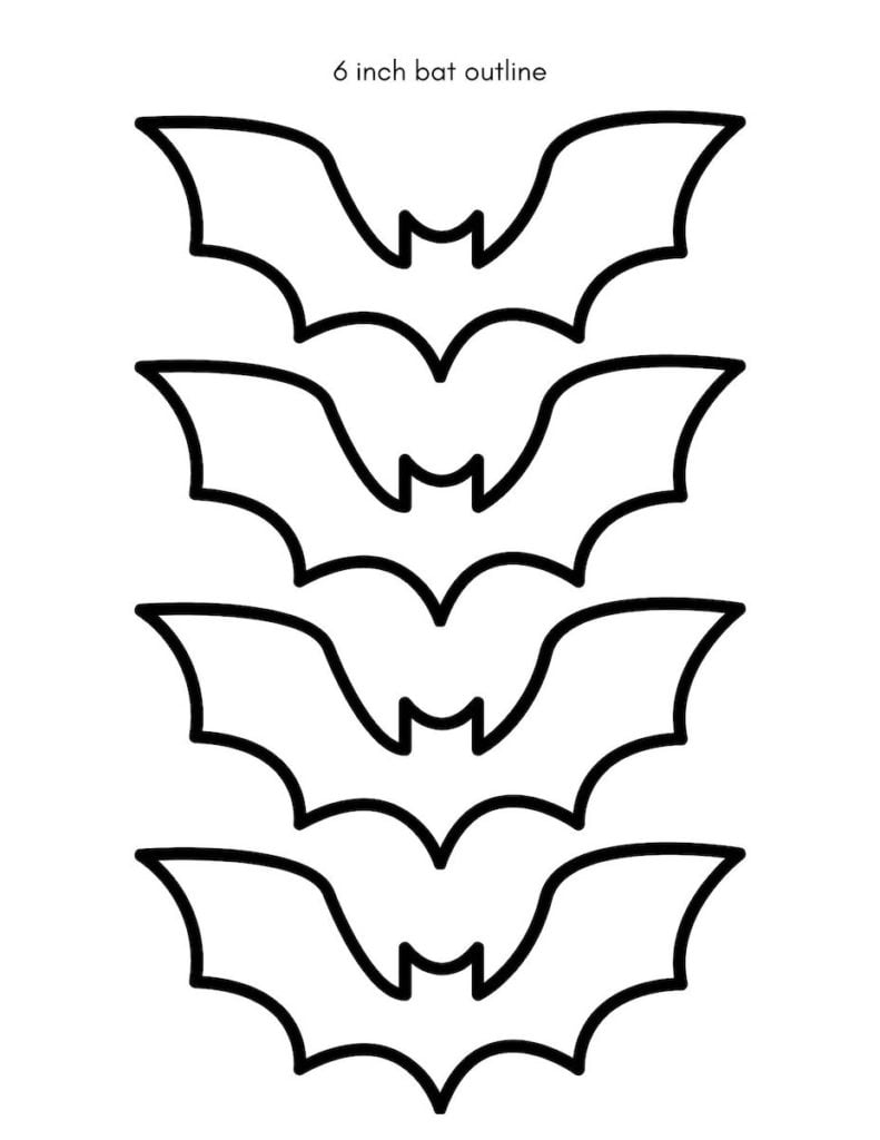 Bat Template Printable Pdf