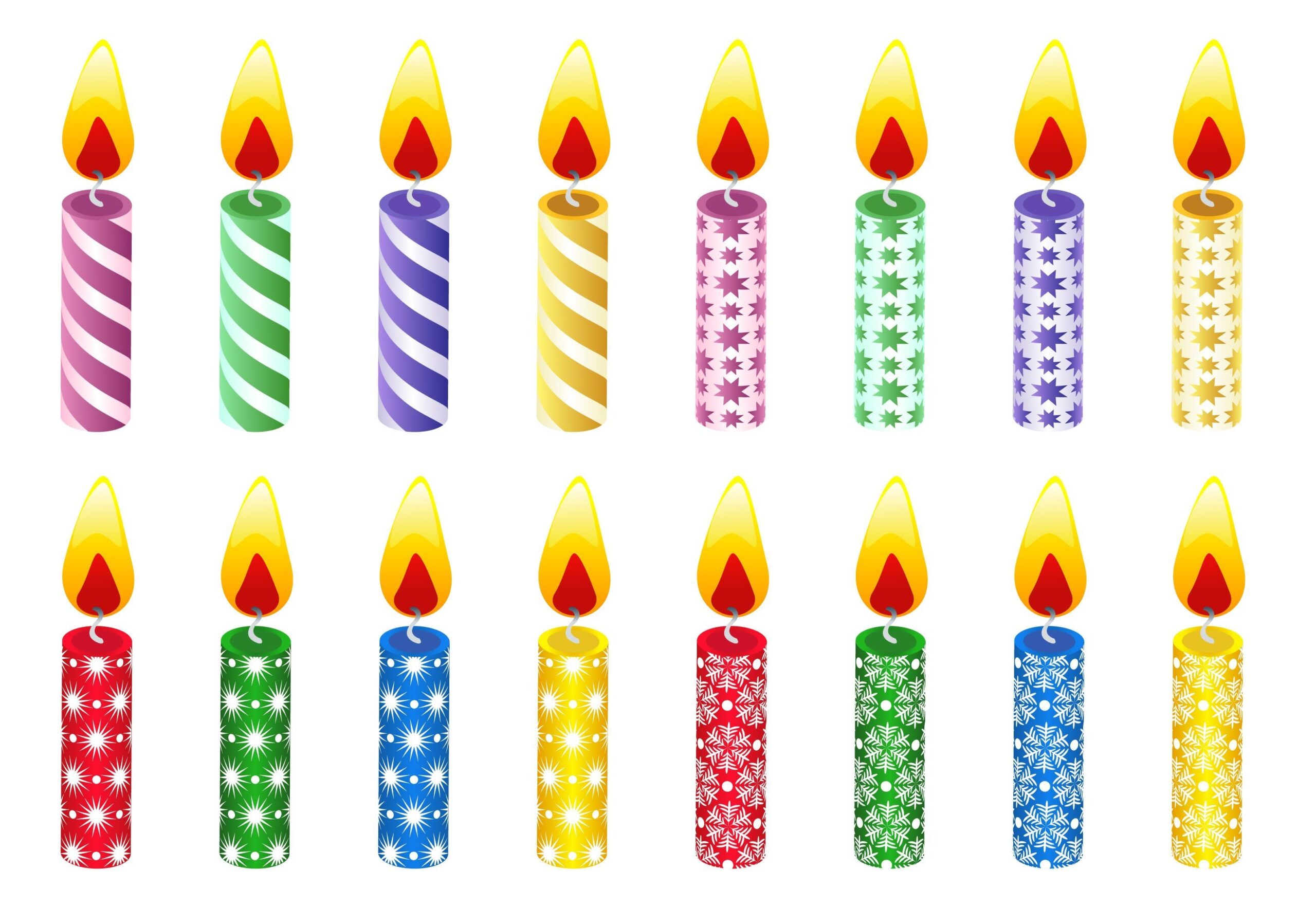 Printable Birthday Candles