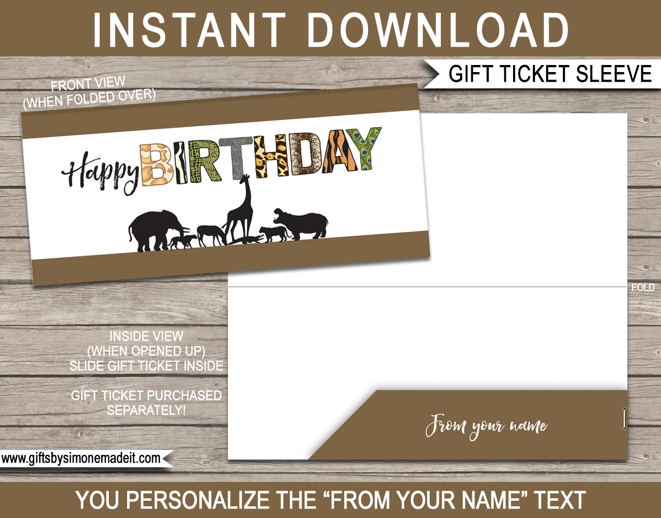 Free Printable Zoo Ticket Template