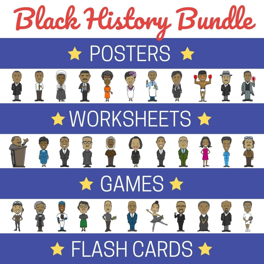 Black History Month Activities Printable Modern Easy Fun