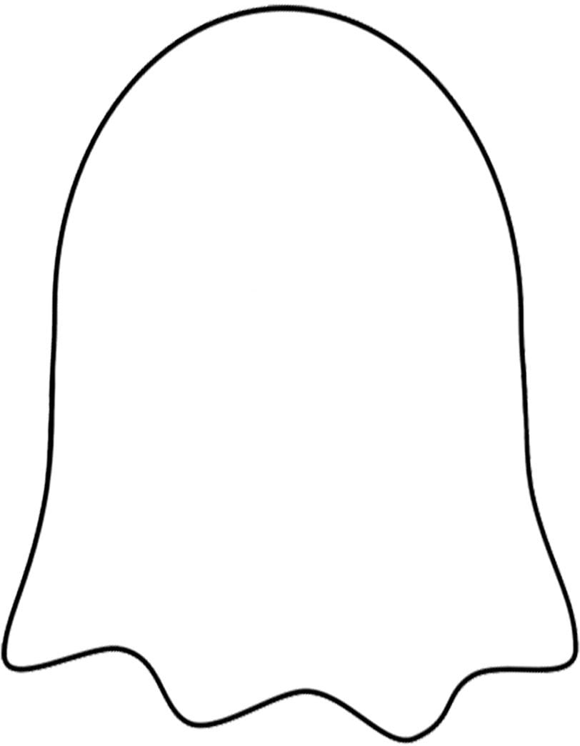 Blank Ghost Template Rooftop Post Printables