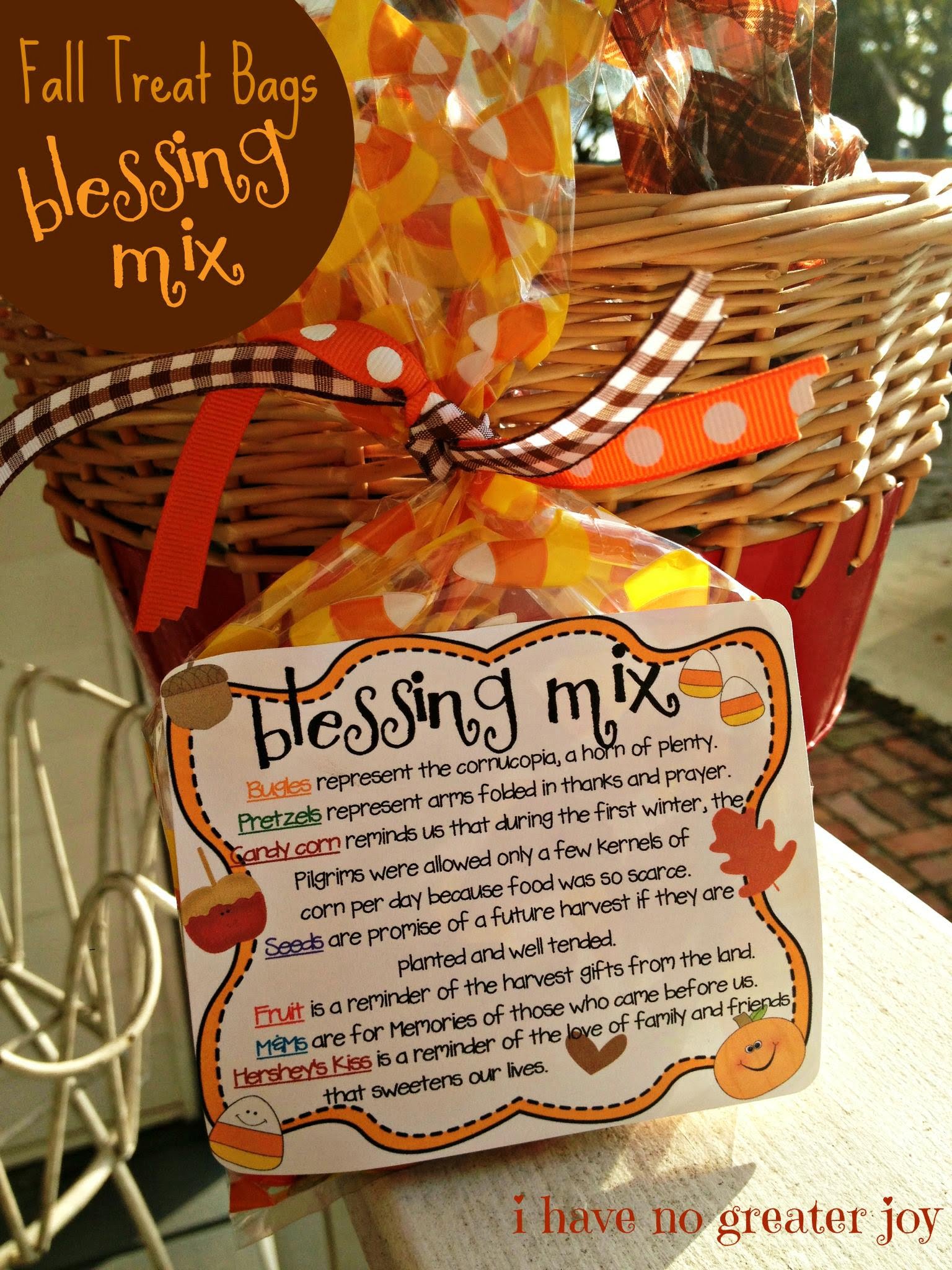 Blessing Mix printable I Have No Greater Joy
