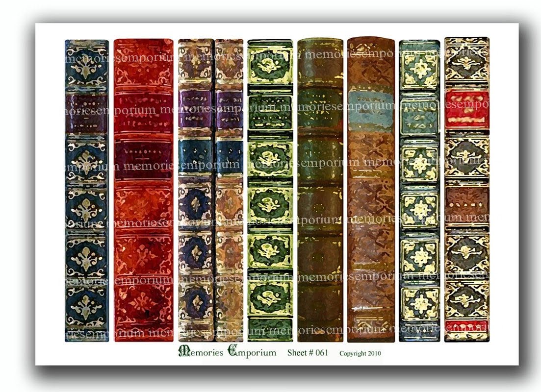 Book Spines Printable