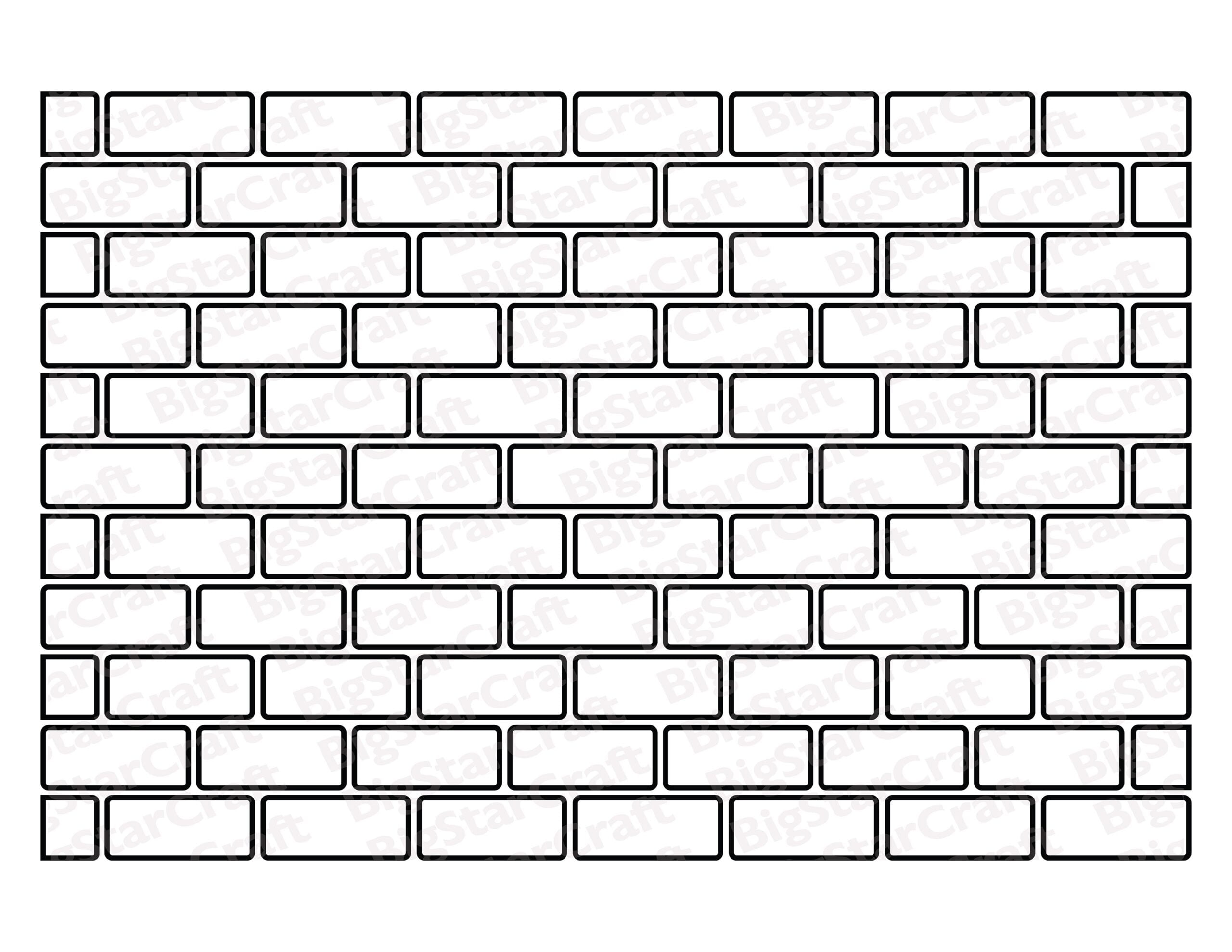 BRICK WALL SVG Digitaler Download Brick Muster Hintergrund Etsy de