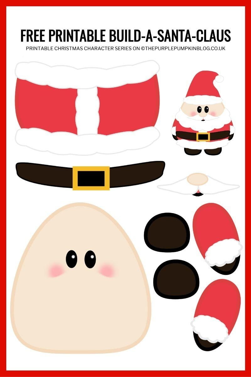 Printable Santa Claus Craft Template