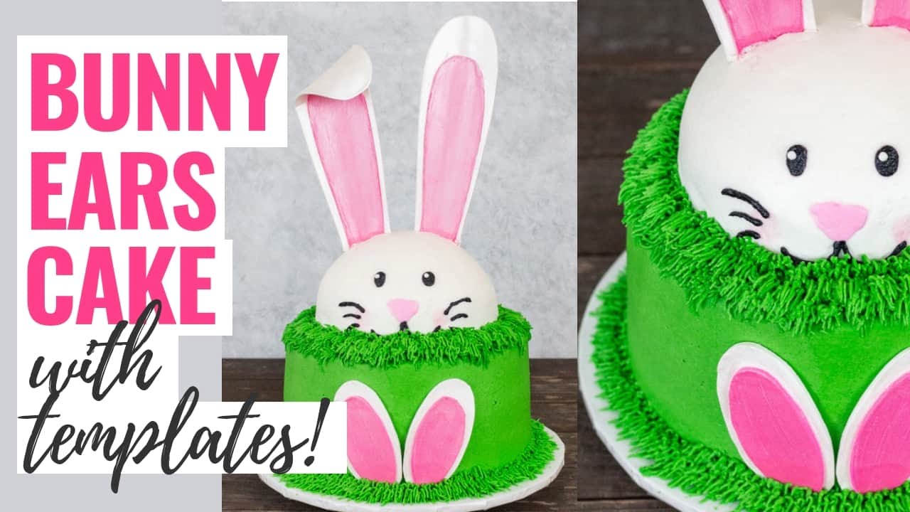 Printable Bunny Cake Template