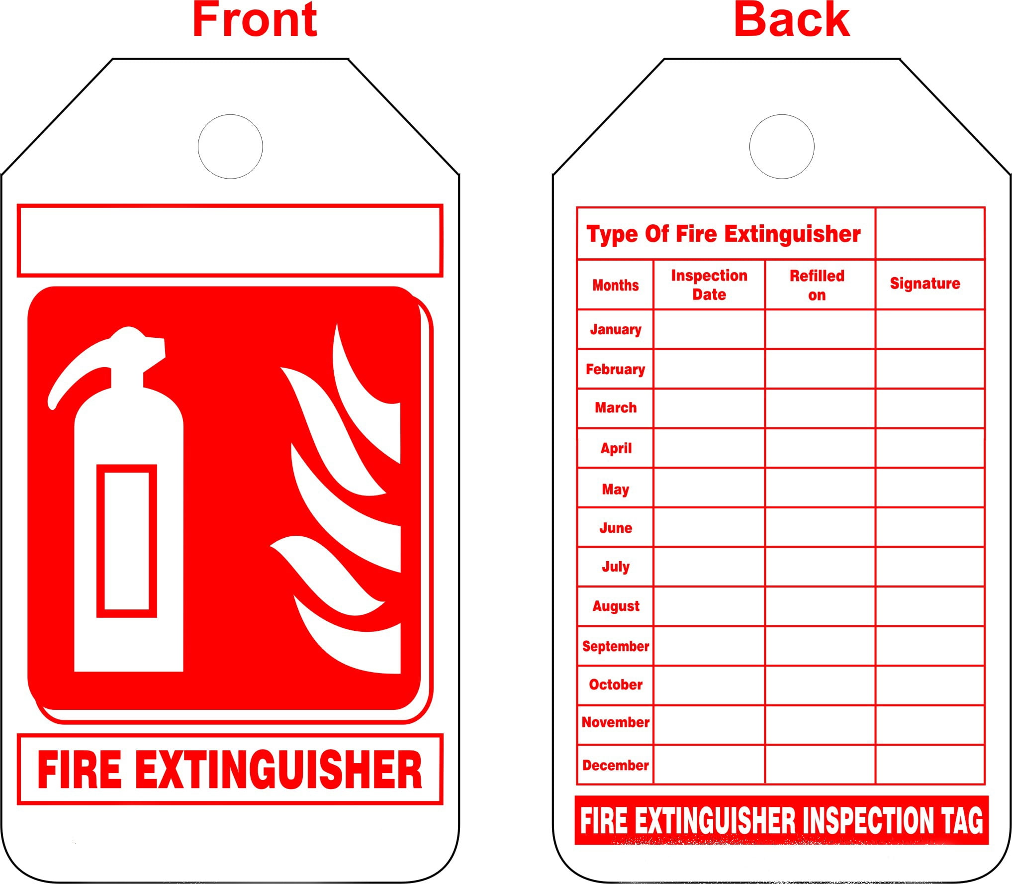 Buy Fire Inspection Tag Online At Lowest Price 