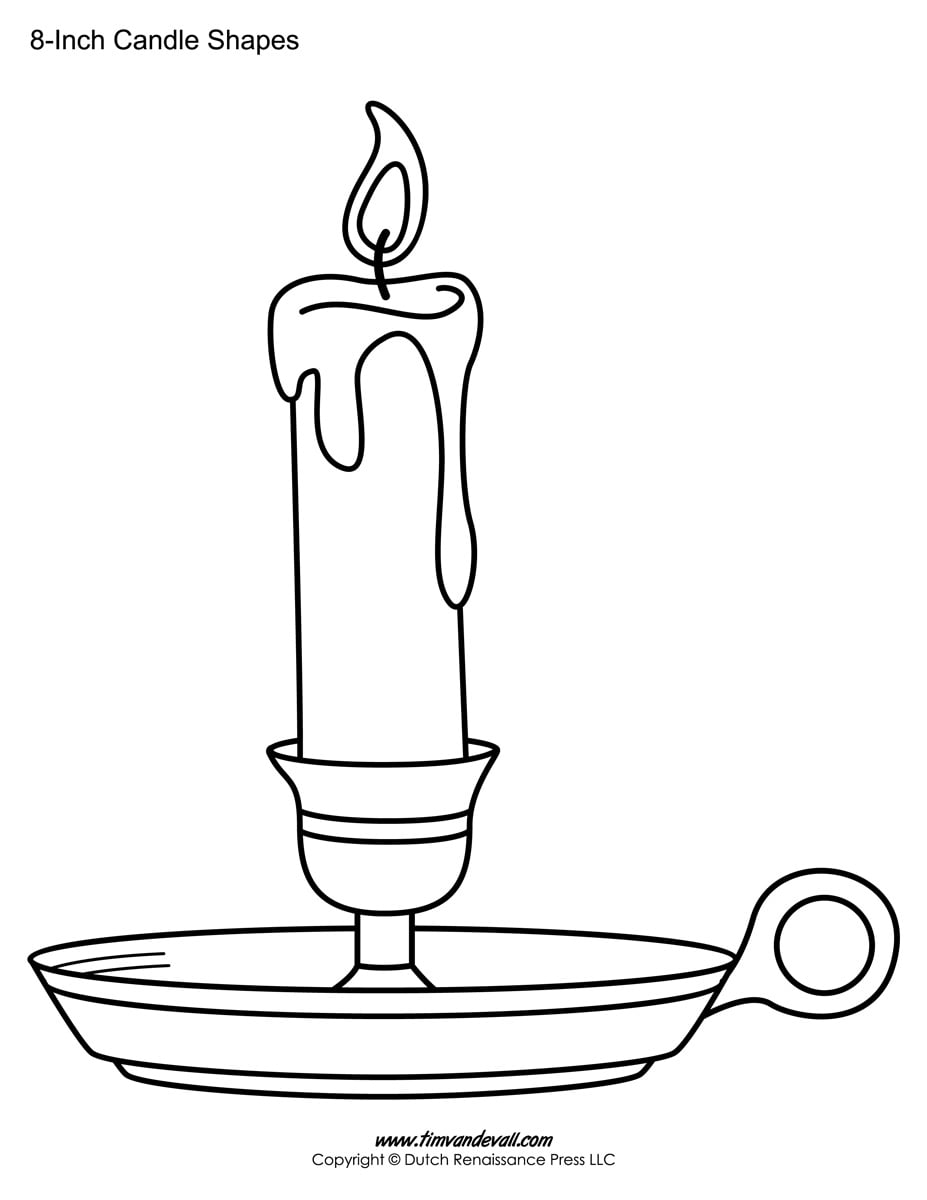 Free Printable Candle Template